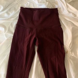 Maroon lulu wunder under leggings